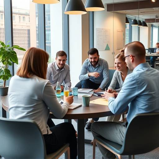 Il team di Coaching Armonia durante una sessione di brainstorming in ufficio a Bologna