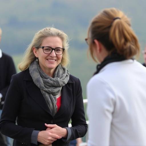 Marina Venturi, fondatrice di Coaching Serenit&radic;&dagger;, in una sessione di coaching all'aperto a Bologna