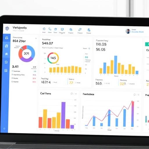 Schermata di un software di gestione degli obiettivi con grafici e statistiche